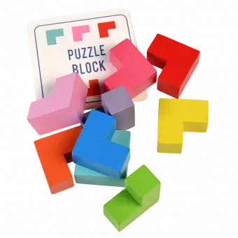 Wooden 3d Puzzle In A Tin