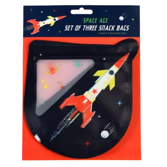 Space Age Snack Bags (set Of 3)