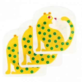Leopard Snack Bags (set Of 3)
