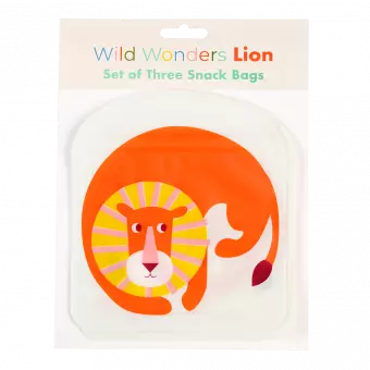 Lion Snack Bags (set Of 3)