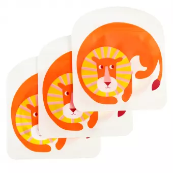 Lion Snack Bags (set Of 3)