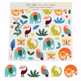 Aufkleber Wild Wonders (3 Bögen)