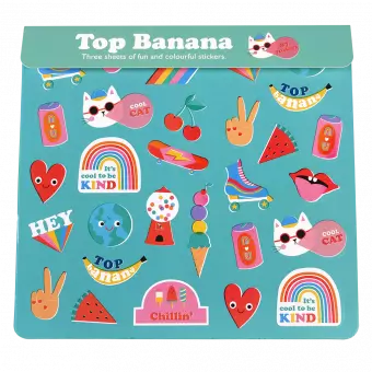 Top Banana Stickers (3 Sheets)