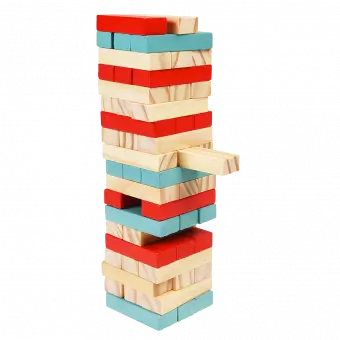 Mini Wooden Topple Tower