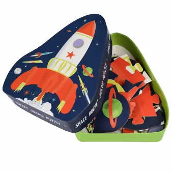 Space Age Rocket Jigsaw Puzzle