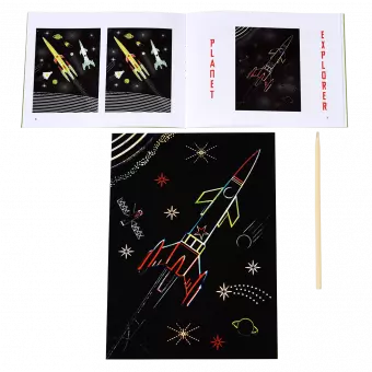 Space Age Scratch Art