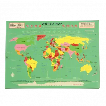 World Map Fridge Magnet