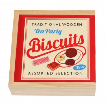 Traditional Wooden Tea Party Biscuits
