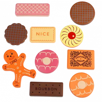 Traditional Wooden Tea Party Biscuits