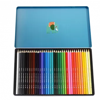 Wild Wonders 36 Colouring Pencils In A Tin