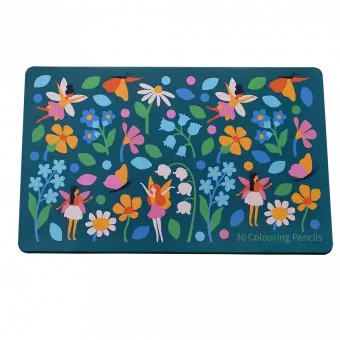 Fairies In The Garden 36 Colouring Pencils In A Tin