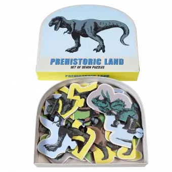 Prehistoric Land Set Of Seven Puzzles