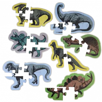 Prehistoric Land Set Of Seven Puzzles