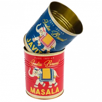 Masala And Javitri Storage Tins (set Of 2)