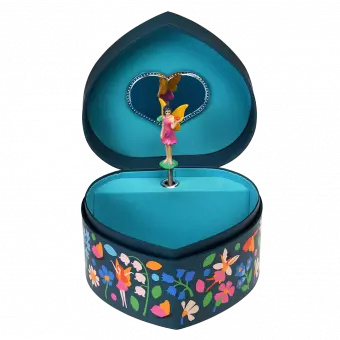 Fairies In The Garden Heart Jewellery Box