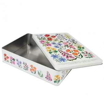 Wild Flowers Biscuit Tin