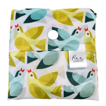 Love Birds Recycled Foldaway Shopper Bag