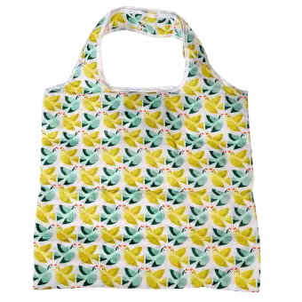 Love Birds Recycled Foldaway Shopper Bag