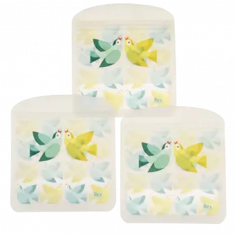 Love Birds Snack Bags (set Of 3)
