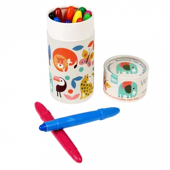 Wild Wonders Silky Crayons (set Of 12)