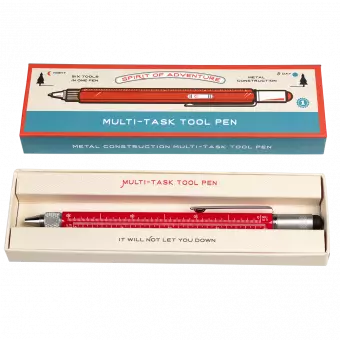 Red multi task tool pen