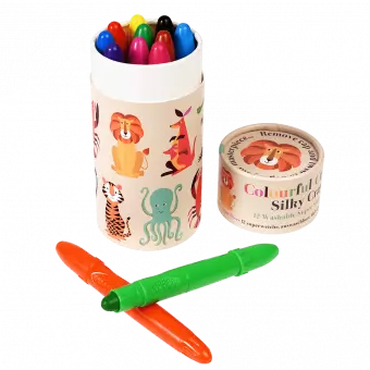 Colourful Creatures Silky Crayons (set Of 12)