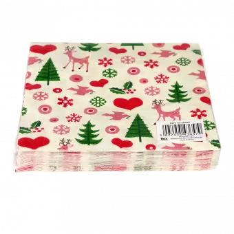 50s Christmas Napkins (pack Of 20)