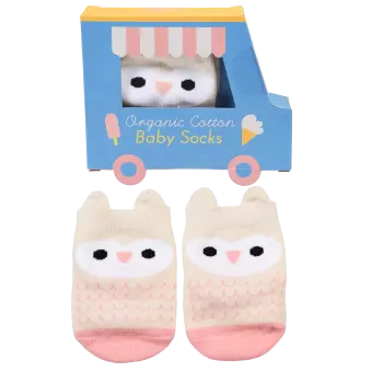 Grey Owl baby socks (one pair) out of box