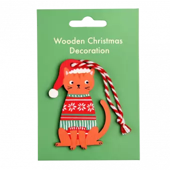 Ginger Cat Christmas Decoration