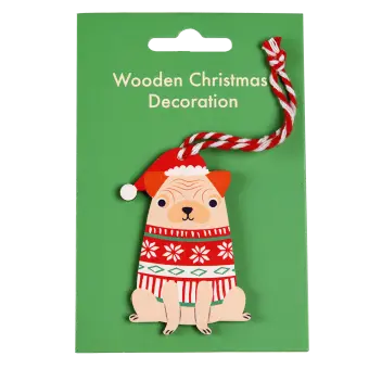 Pug Christmas Decoration