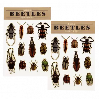 Beetles Temporary Tattoos (2 Sheets)