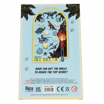 Prehistoric Land pinball game box rear with info