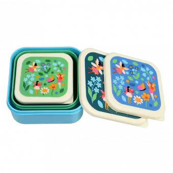 Fairies In The Garden snack boxes (set of 3) nested