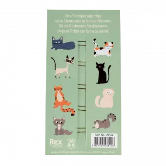 Nine Lives Paper Clips (set Of 5)