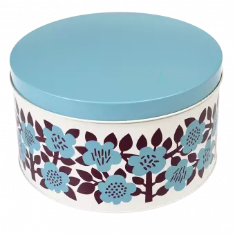 Astrid Flower Round Tins (set Of 3)