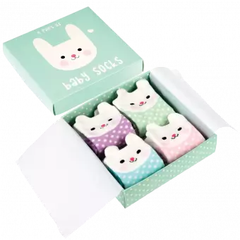 Bonnie The Bunny Design Baby Socks (set Of 4)