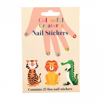 Colourful Creatures Nail Stickers (pack Of 25)