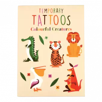 Colourful Creatures Temporary Tattoos (2 Sheets)