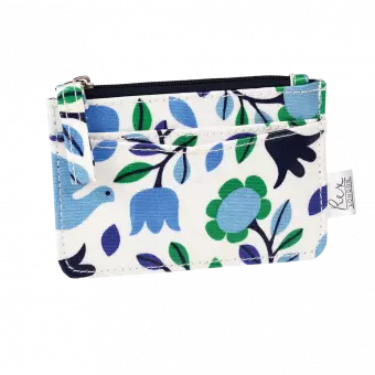 Folk Doves Card Holder Purse