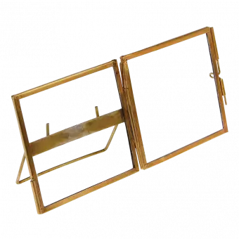 Standing Brass Frame 8x8cm