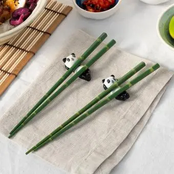 Chopsticks and rests set - Panda