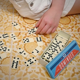 Wild bear dominoes tin set