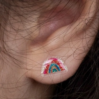 Stick on earrings (30 pairs) - Cosmic Love