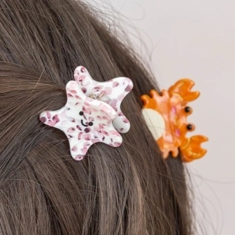 Mini hair claw clips (set of 2) - Sea creatures