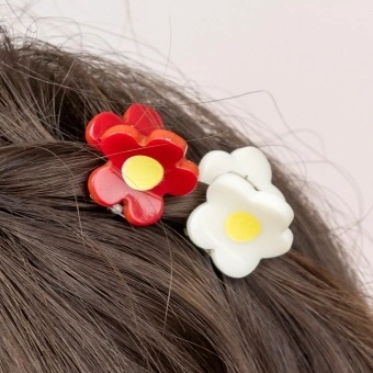 Mini hair claw clips (set of 2) - Flowers