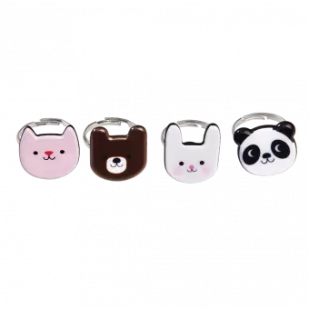 Miko And Friends Rings (set Of 4)