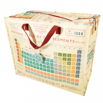 Periodic Table Design Jumbo Storage Bag
