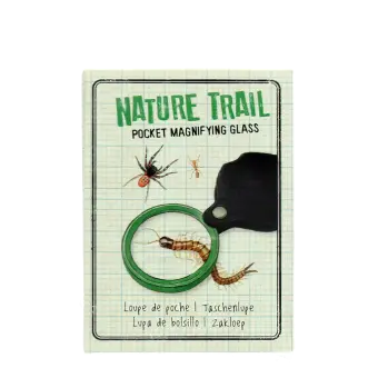 Nature Trail pocket magnifying glass in packaging.