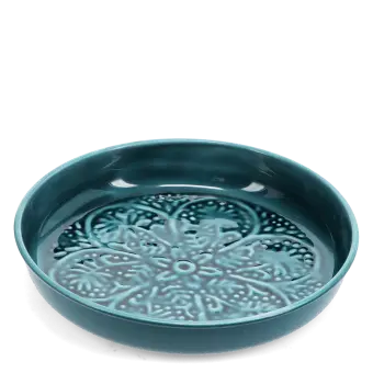 enamel trinket in blue