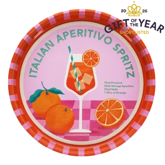 Round metal serving tray - Aperitivo Spritz